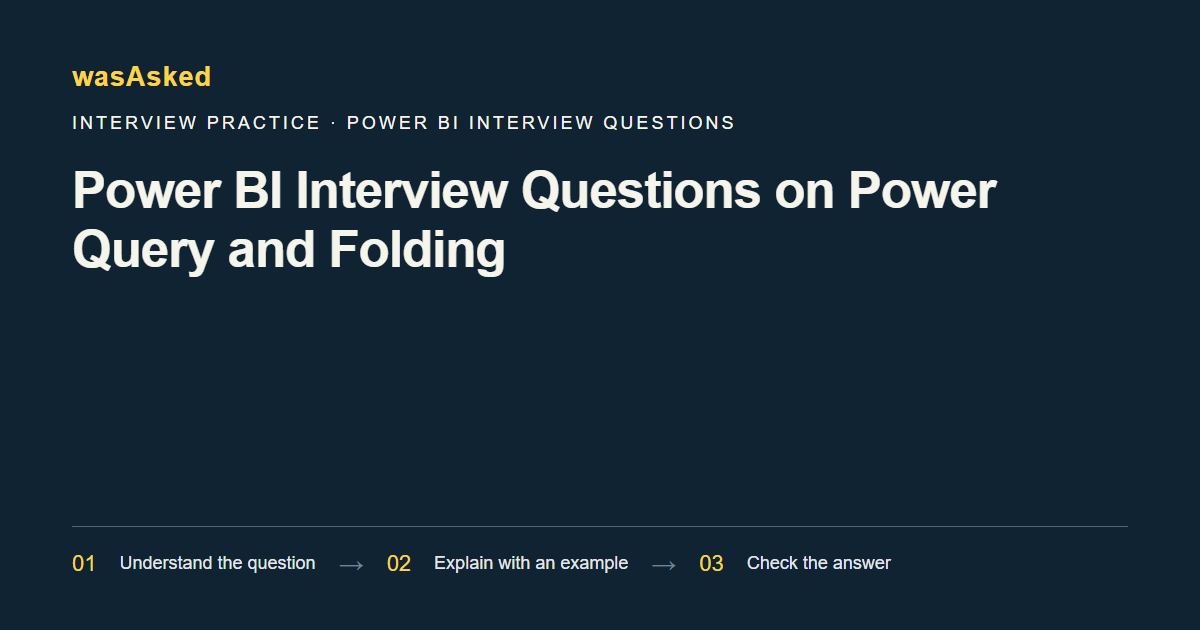 Feature image for Power BI Interview Questions on Power Query and Folding