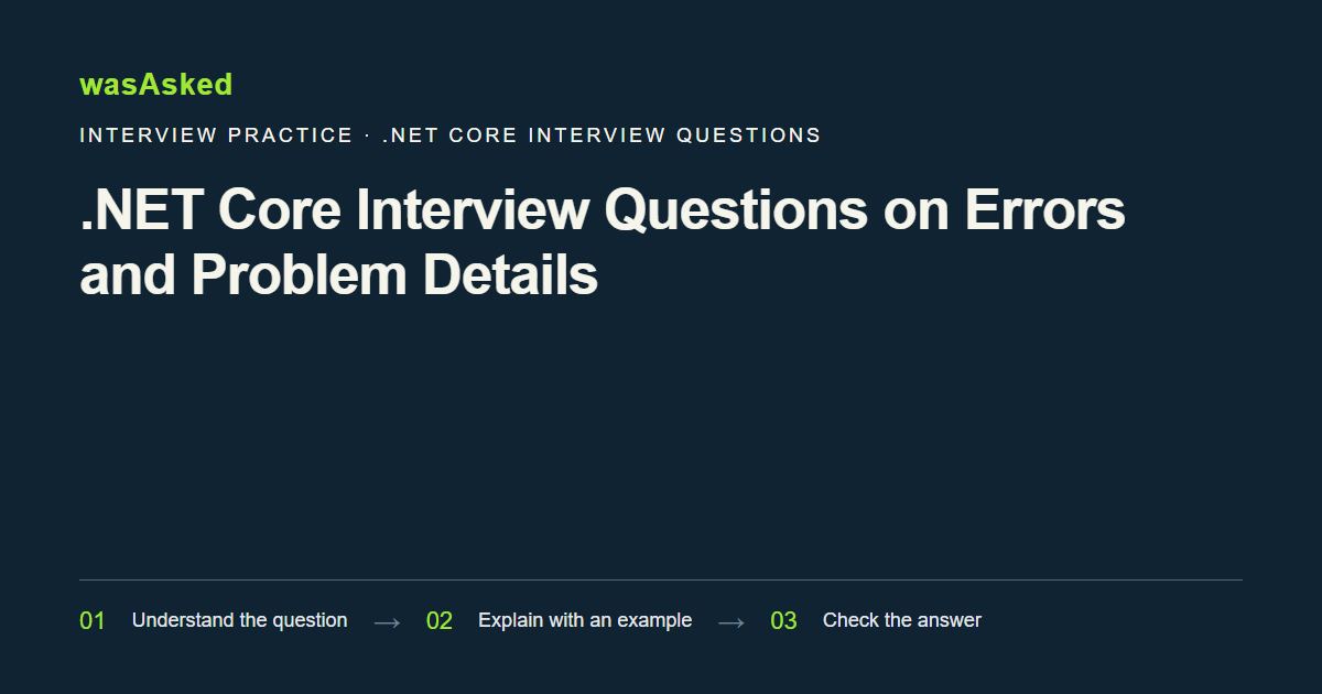 Feature image for .NET Core Interview Questions on Errors and Problem Details