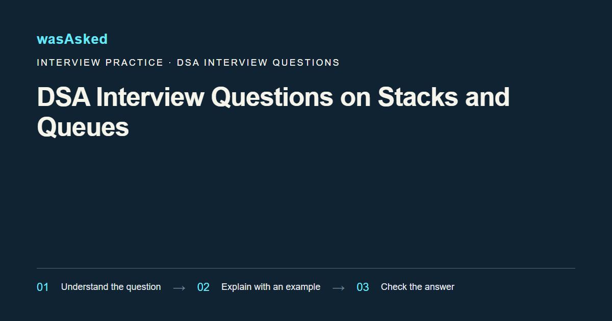 Feature image for DSA Interview Questions on Stacks and Queues