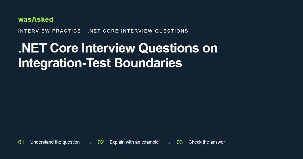 Feature image for .NET Core Interview Questions on Integration-Test Boundaries