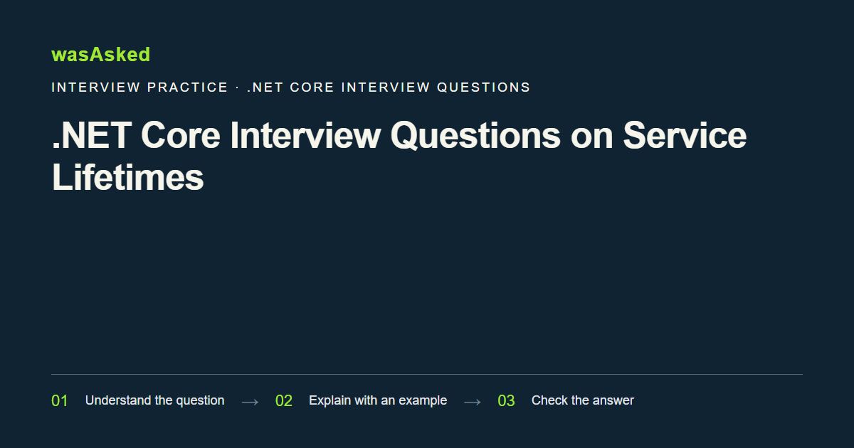 Feature image for .NET Core Interview Questions on Service Lifetimes
