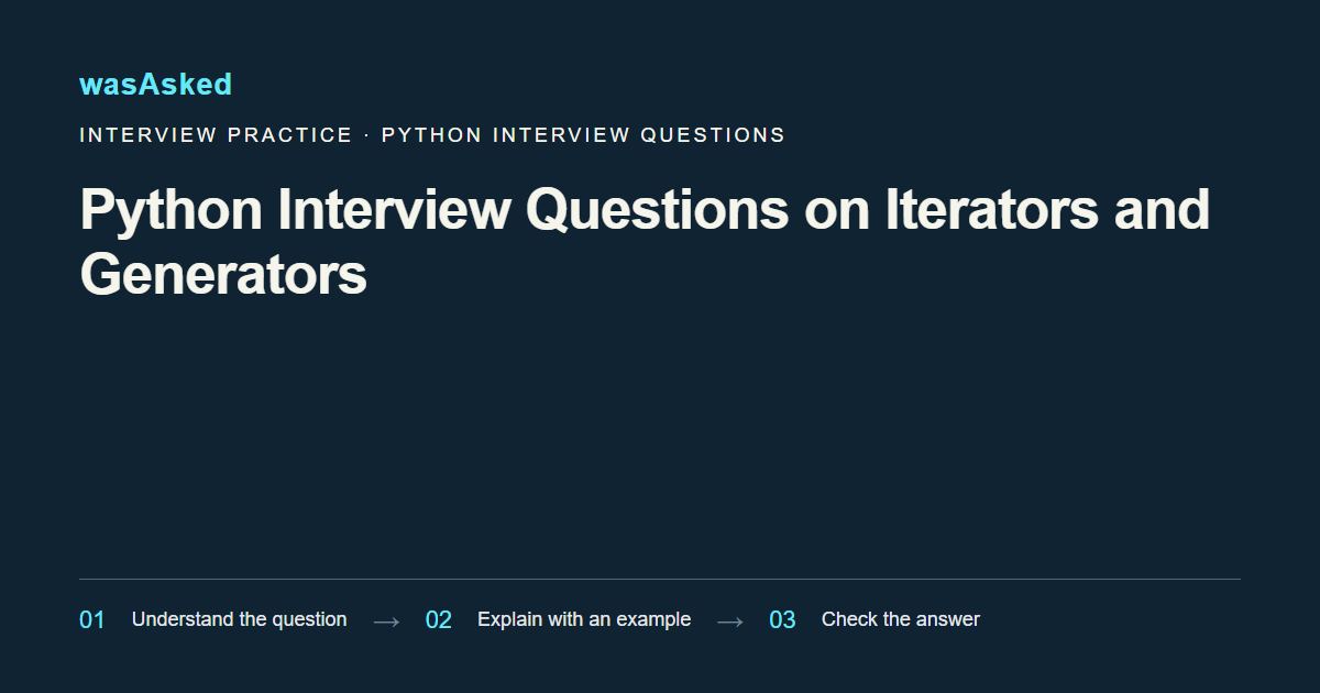 Feature image for Python Interview Questions on Iterators and Generators