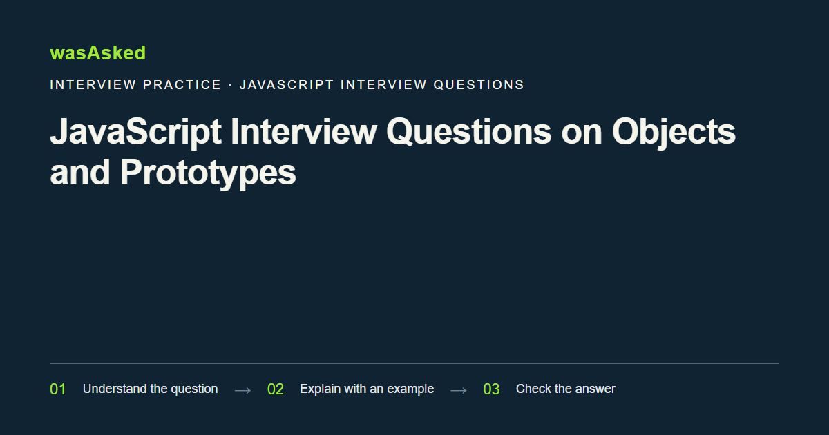 Feature image for JavaScript Interview Questions on Objects and Prototypes