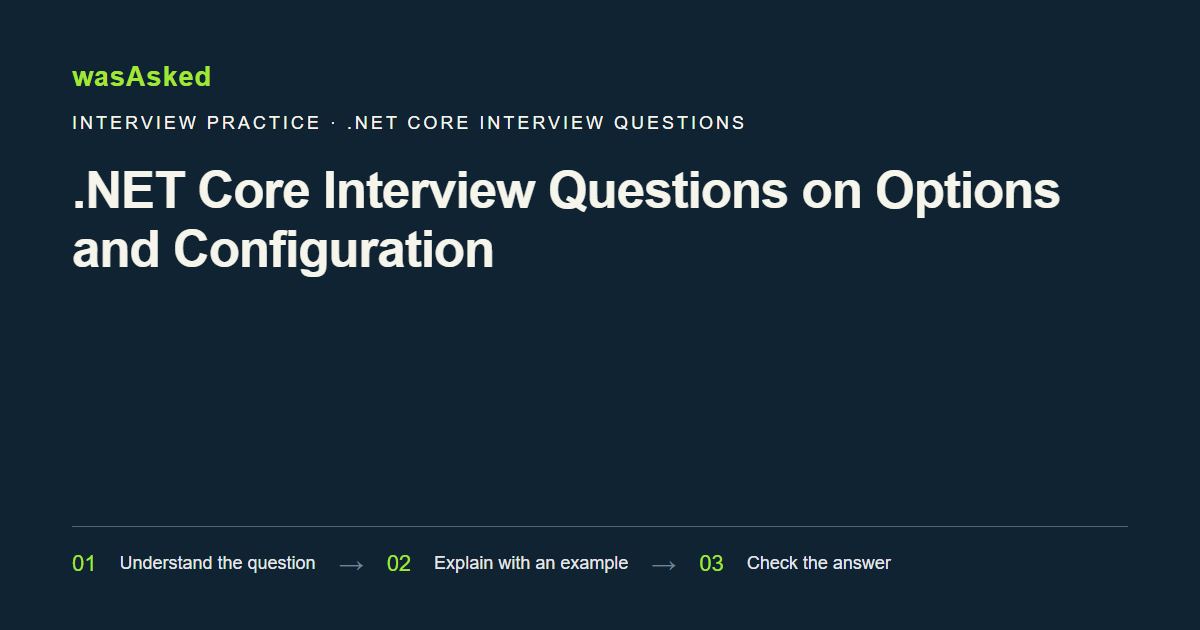 Feature image for .NET Core Interview Questions on Options and Configuration