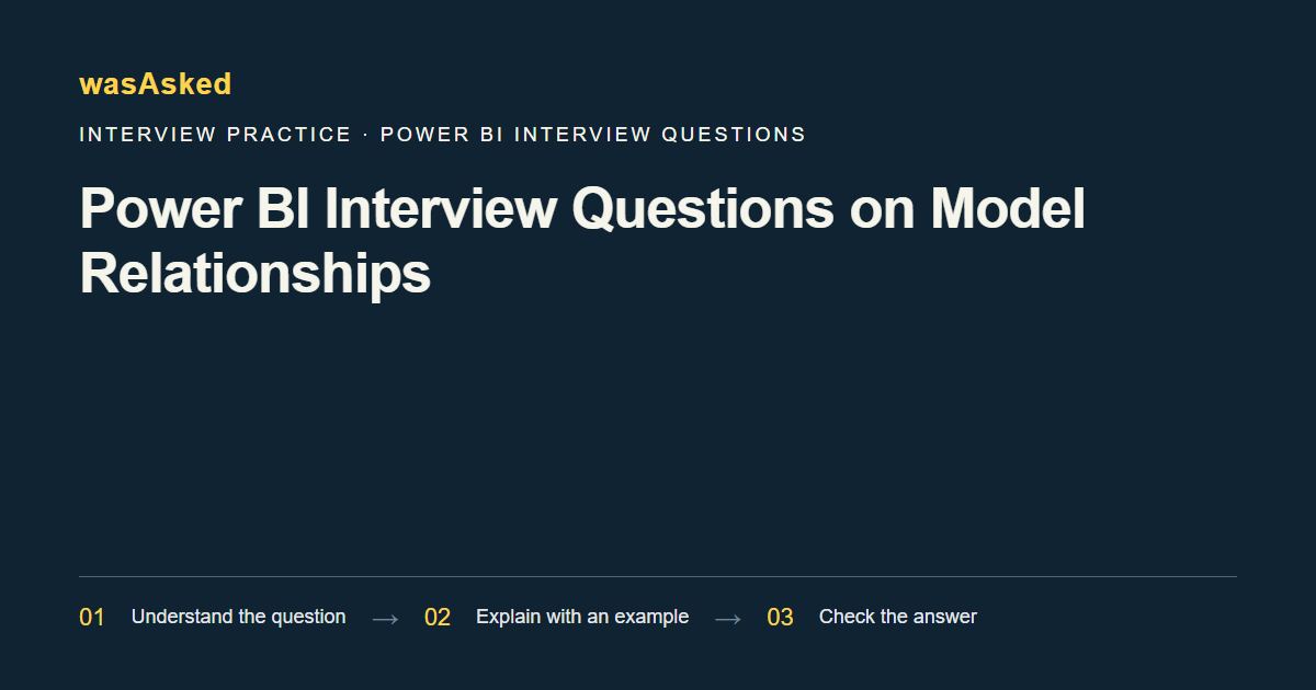 Feature image for Power BI Interview Questions on Model Relationships